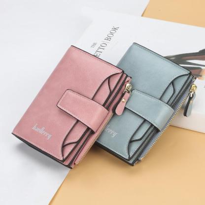 Short buckle multi-card pocket wallet mySite