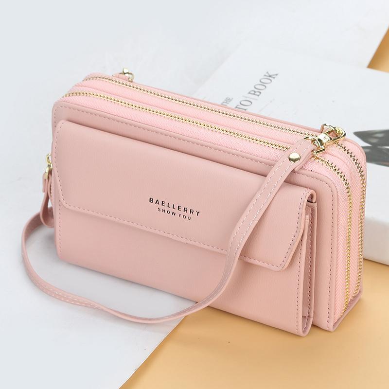Women 12 Card Slots Large Capacity Phone Bag Crossbody Bag mySite