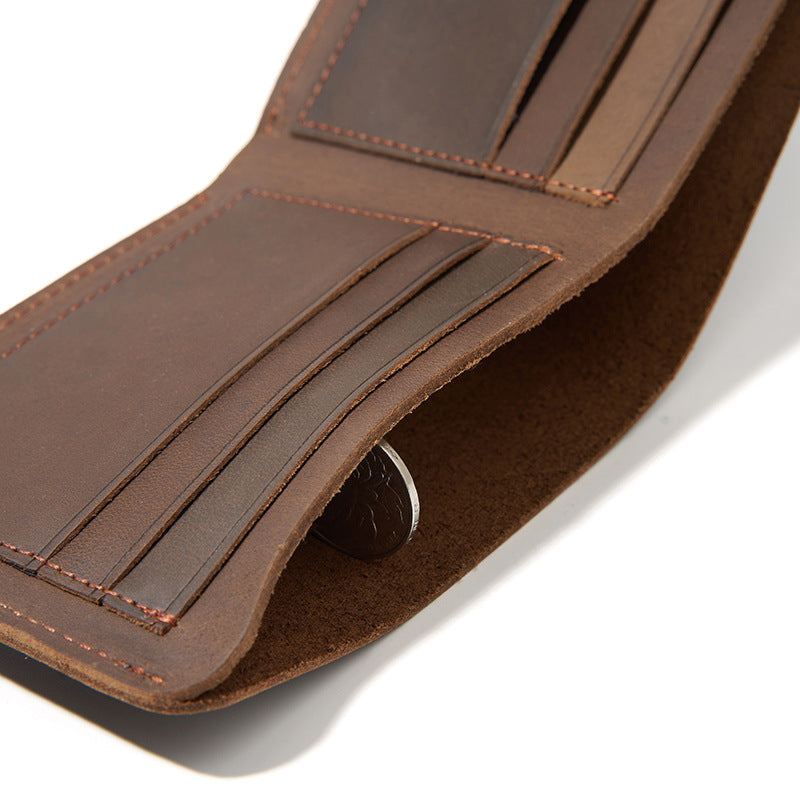 Cowhide Leather Men's Wallet mySite