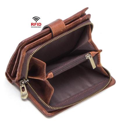 Anti-Theft RFID Protected Multi-Slot Classic Leather Wallet mySite