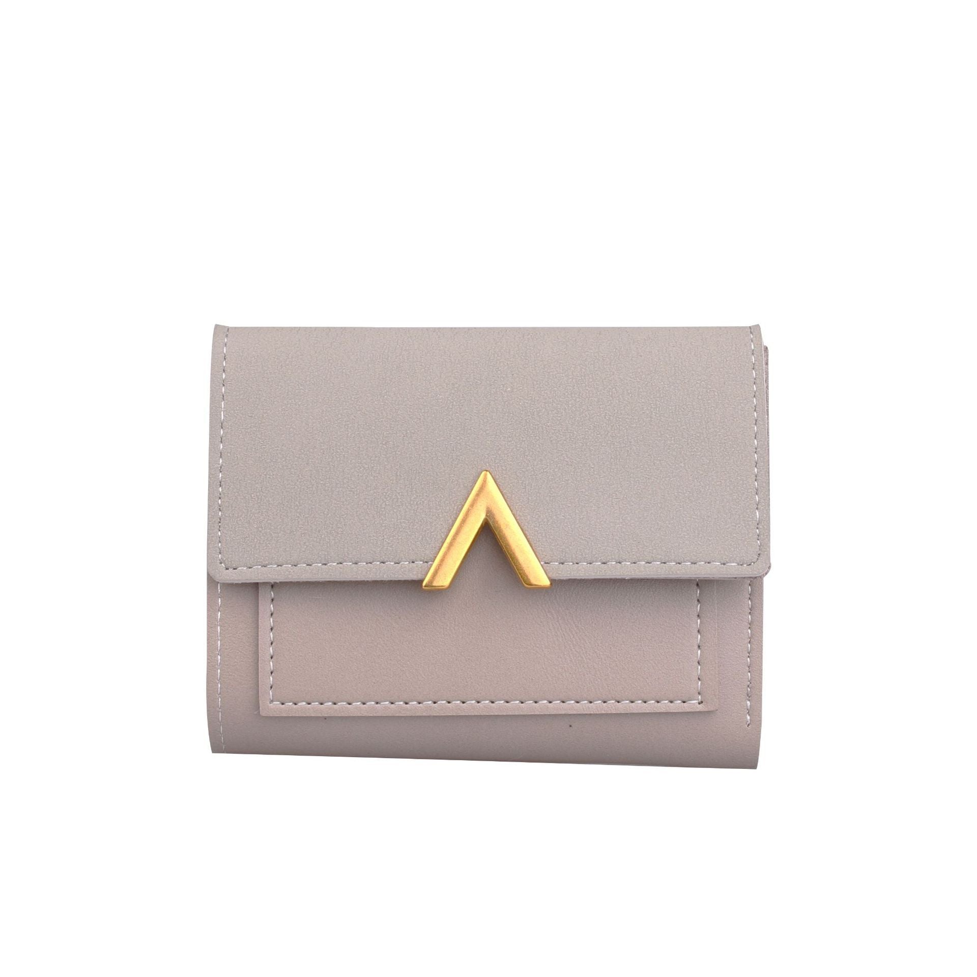 Women's fashion simple short all-match wallet mySite