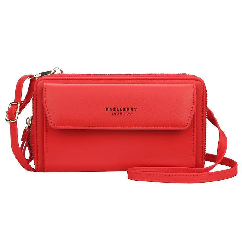 Women 12 Card Slots Large Capacity Phone Bag Crossbody Bag mySite