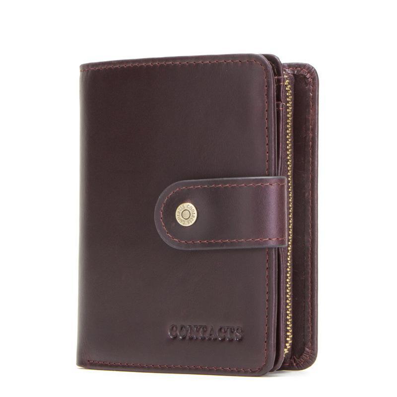 Anti-Theft RFID Protected Multi-Slot Classic Leather Wallet mySite