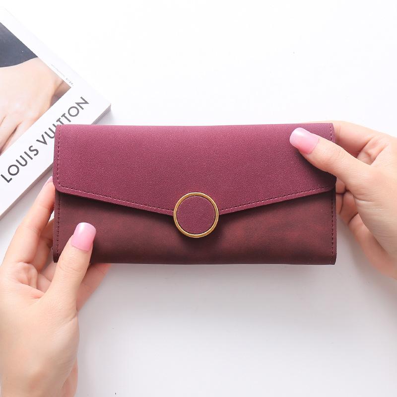 All-match stitching long card holder Multi-card position  bag mySite
