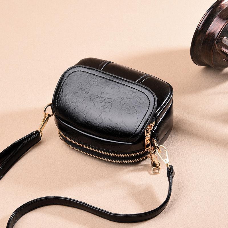 Women's versatile one-shoulder messenger soft leather handbags mySite