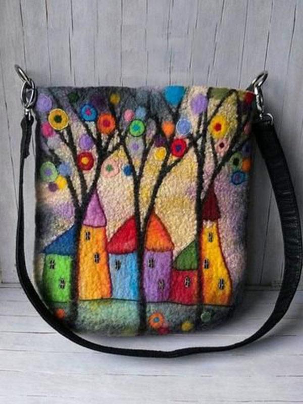 Women's fashion wild printed crossbody bag mySite