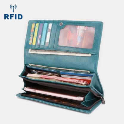 Genuine Leather RFID Vintage Wallet mySite