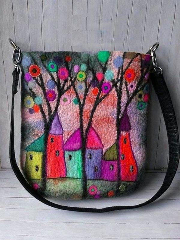 Women's fashion wild printed crossbody bag mySite