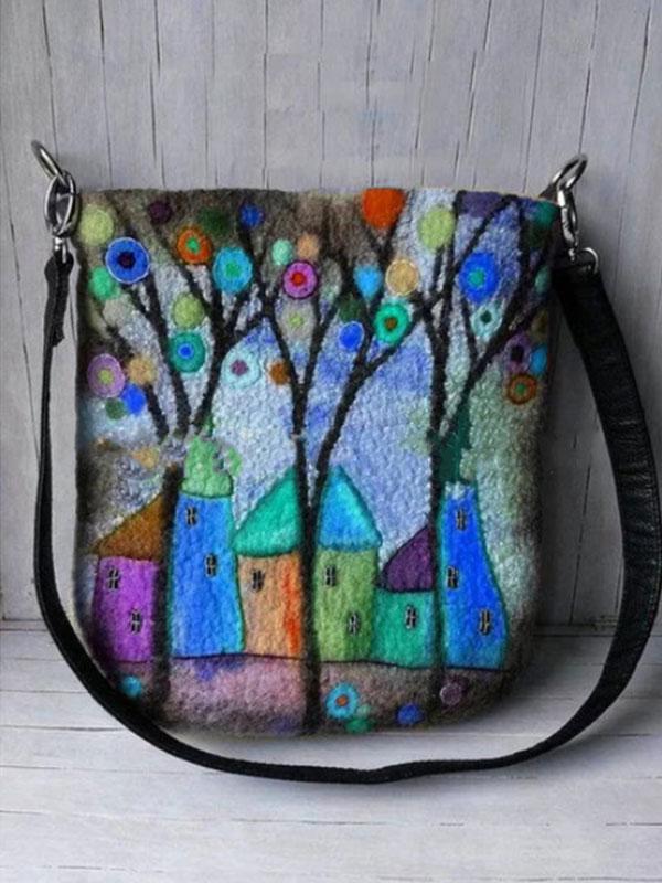 Women's fashion wild printed crossbody bag mySite
