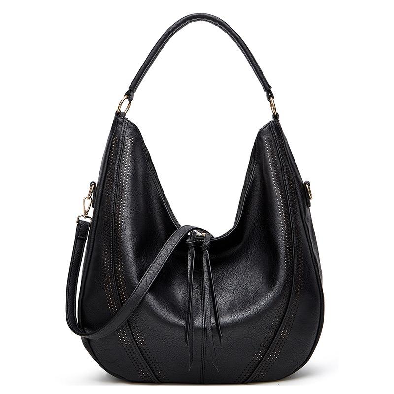 Ladies classic retro large capacity shoulder bag diagonal bag mySite