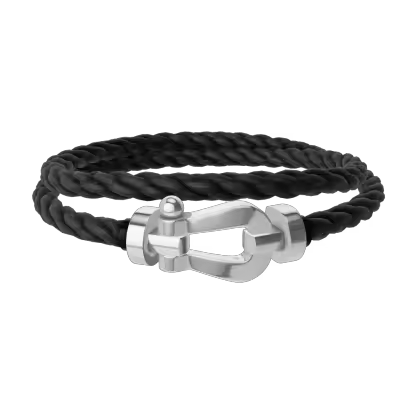FORCE 10 BRACELET 18K WHITE GOLD LARGE MODEL