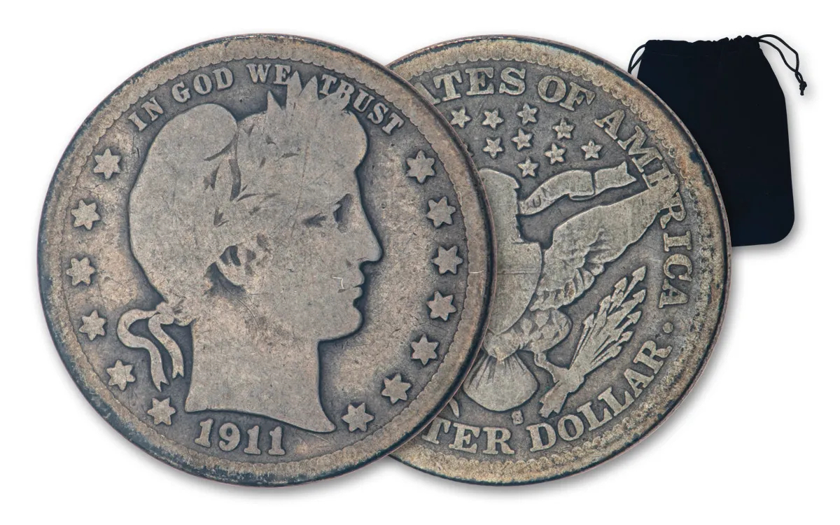 [Complete Set]1892–1916 Silver Barber Quarter 25pc