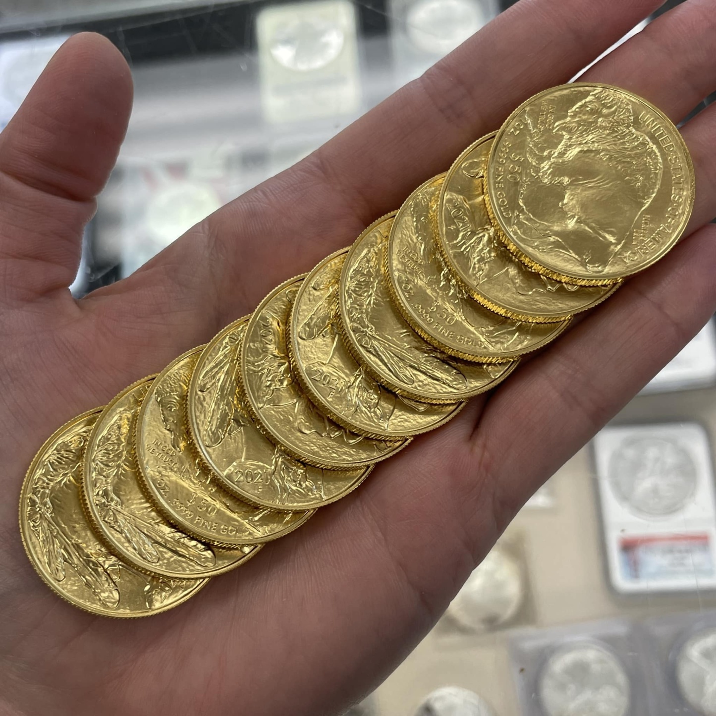 2019~2024 American Gold Silver Buffalo 1 oz $50 - BU Coin