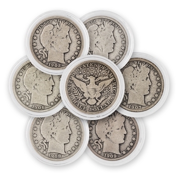 [Complete Set]1892–1916 Silver Barber Quarter 25pc