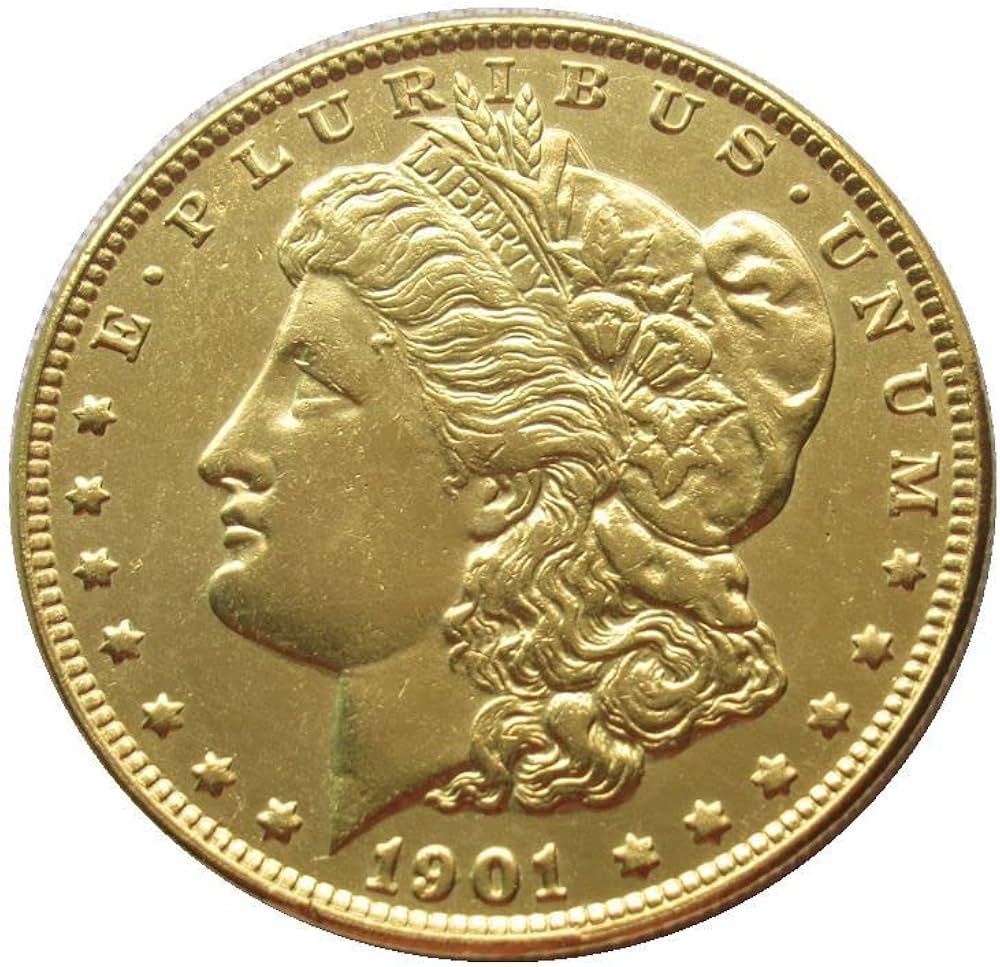 [Complete Set]1878-1902 Morgan Silver Dollar Gold Plated Coin 25 PC