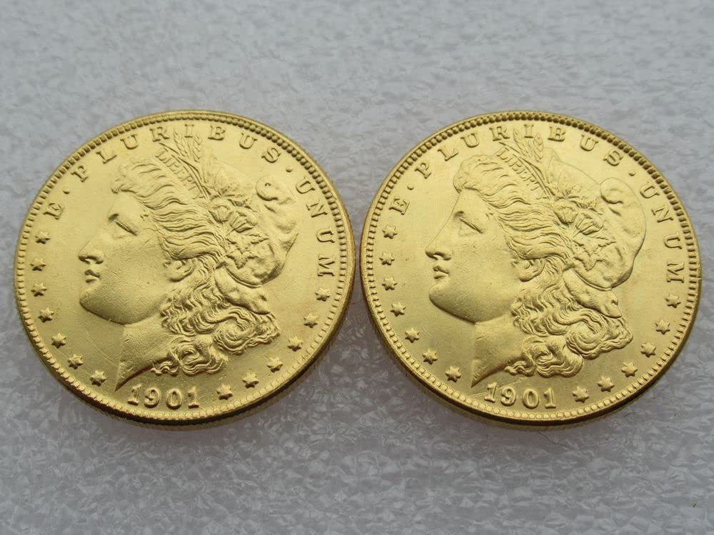 [Complete Set]1878-1902 Morgan Silver Dollar Gold Plated Coin 25 PC