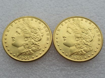 [Complete Set]1878-1902 Morgan Silver Dollar Gold Plated Coin 25 PC