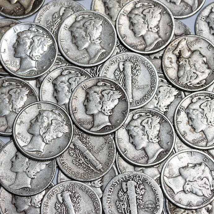 1916-1945 10 Cent Mercury Silver