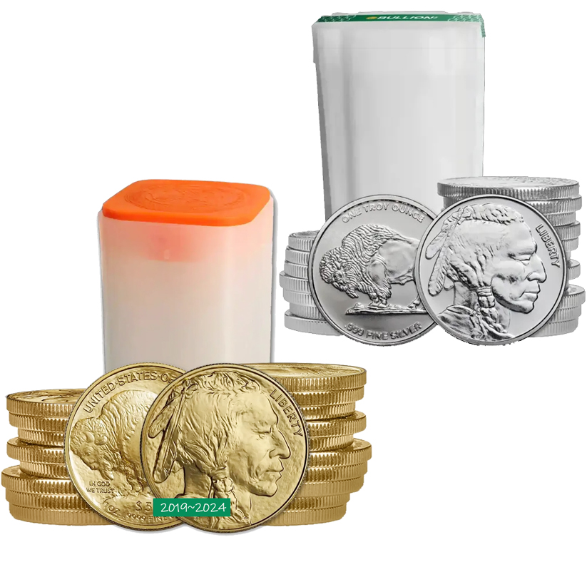 2019~2024 American Gold Silver Buffalo 1 oz $50 - BU Coin