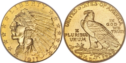 1908-1929 Indian Head $5 Gold Coin Fine Uncirculated Limited Edition