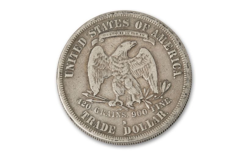 1873&ndash;1878 U.S. Silver Trade Dollar Fine-Very Fine