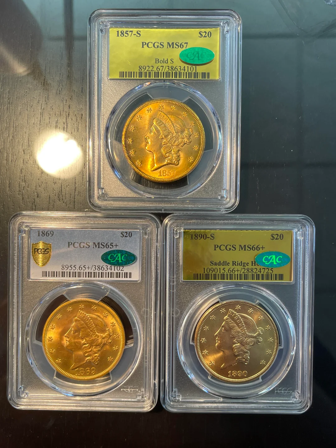 1850-1866 Liberty Head $20 Gold Coin Fine Uncirculated Limited Edition