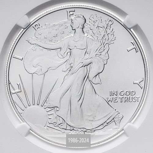 [Complete Set]1986-2024 Silver American Eagle Proof 39 Date Run Limited quantity