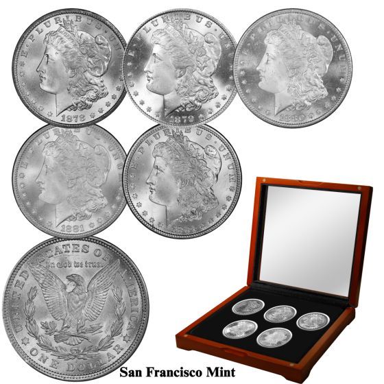 [Complete Set]1878-1902 Morgan Silver Dollar 25PC