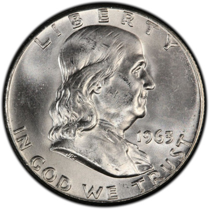1948-1963 Franklin Half Dollars Brilliant Uncirculated