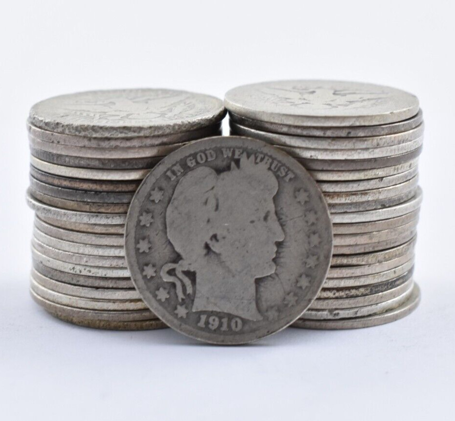 [Complete Set]1892–1916 Silver Barber Quarter 25pc