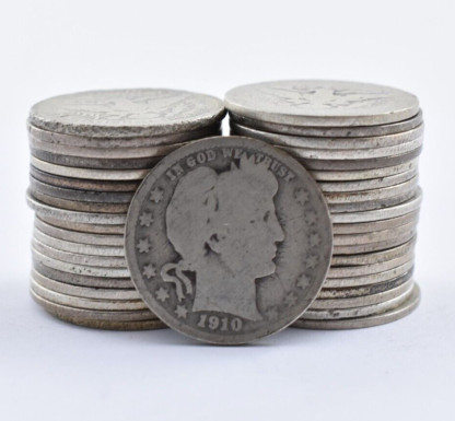 [Complete Set]1892–1916 Silver Barber Quarter 25pc