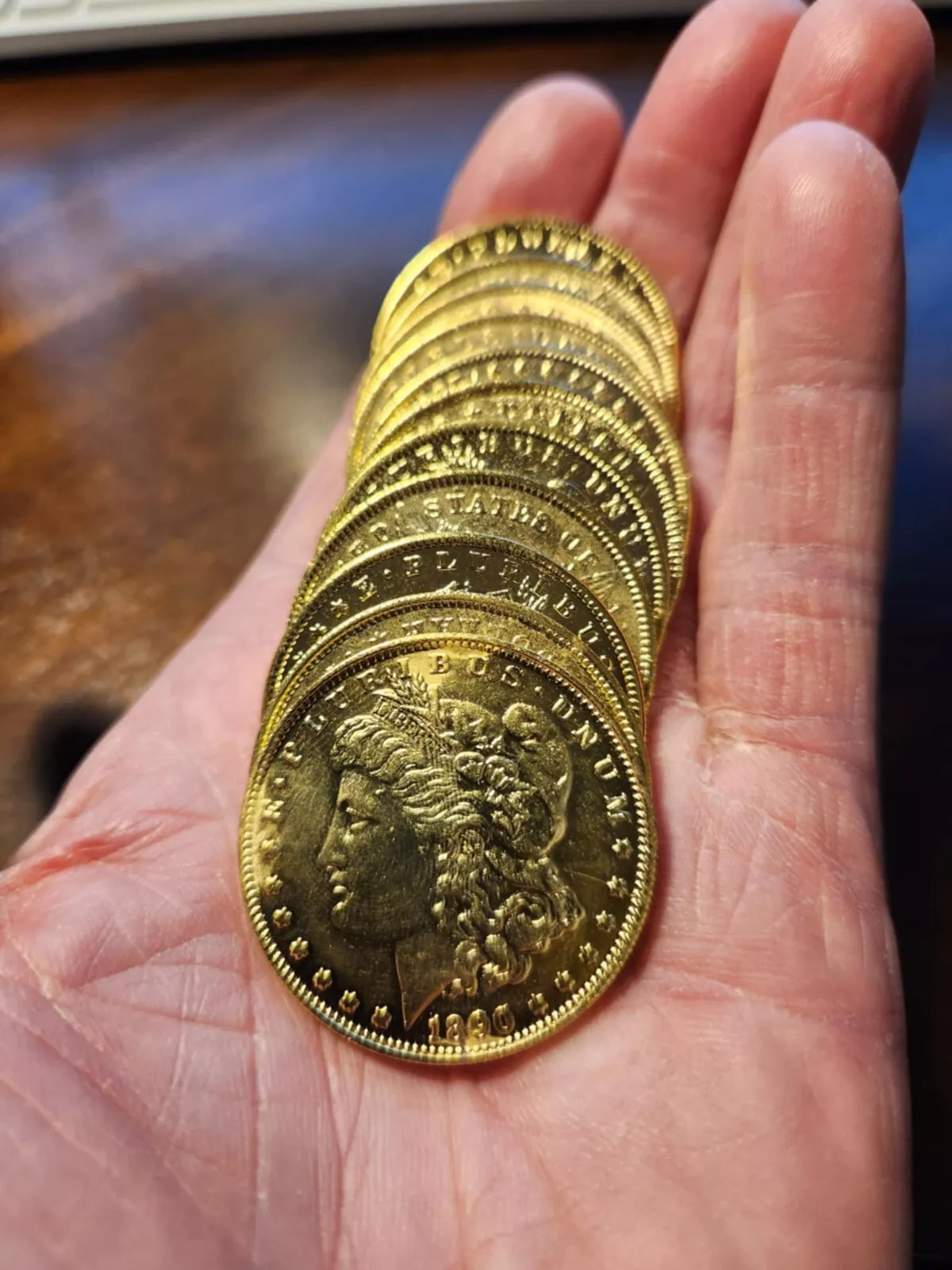 [Complete Set]1878-1902 Morgan Silver Dollar Gold Plated Coin 25 PC