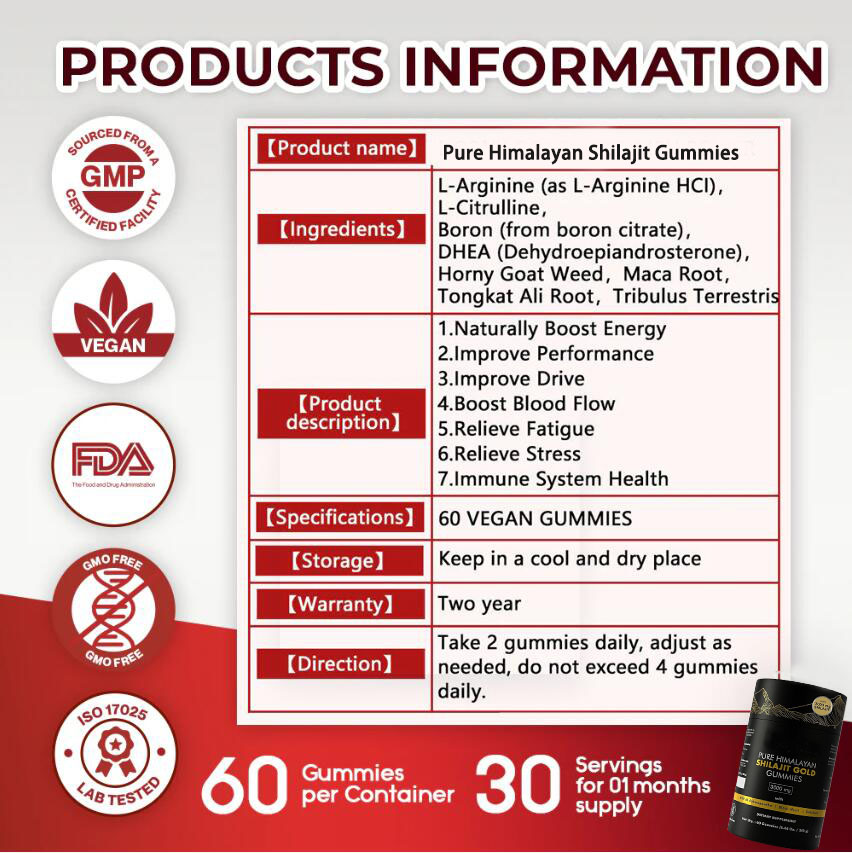 Pure Himalayan Shilajit Gummies