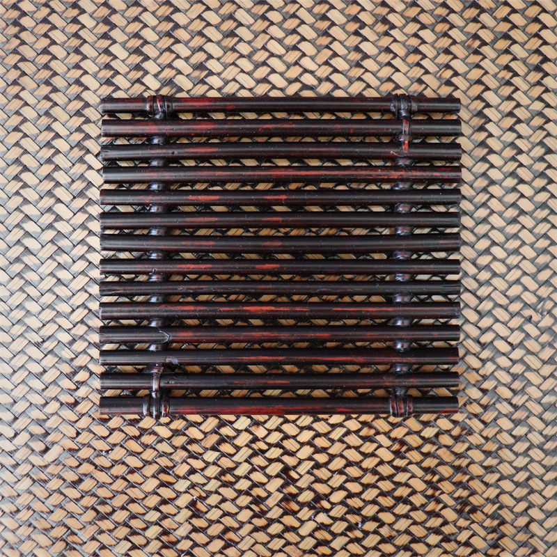 Bamboo Rafts Used As Coasters