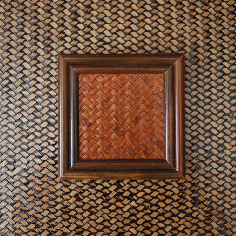 Palm Bamboo Square Bamboo Noodle Coaster