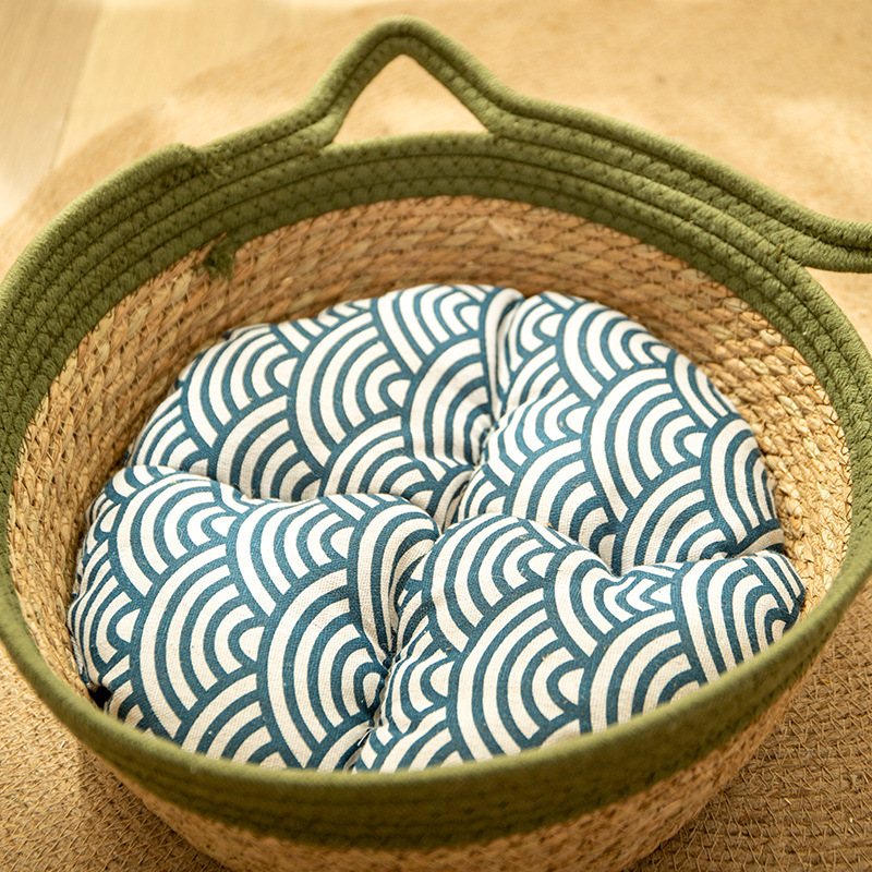 Straw Cat Nest-Bamboo Weaving