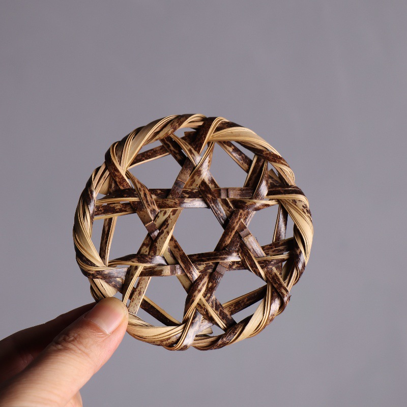 Purple Bamboo Plum Blossom Coaster