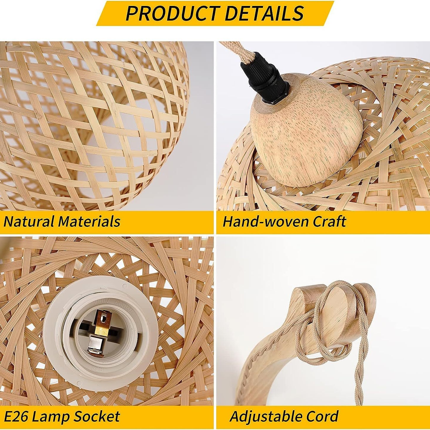 Bamboo Wall Lamp(Style-1)-Bamboo Weaving