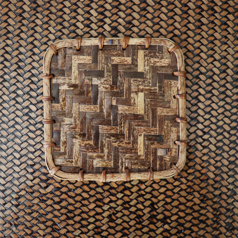 Purple Bamboo Square Coaster