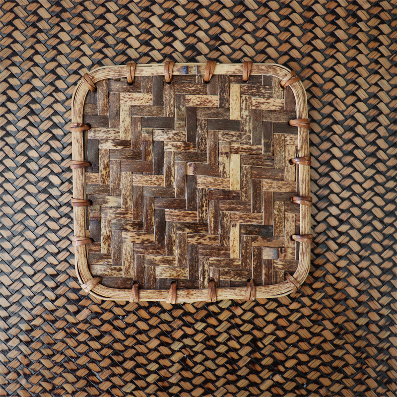 Purple Bamboo Square Coaster