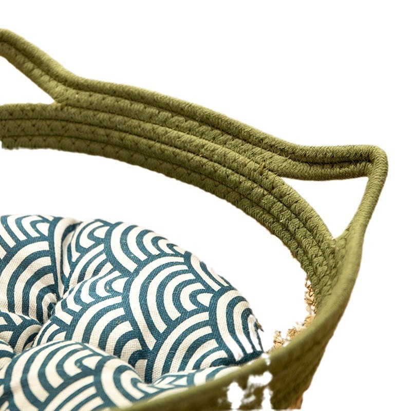 Straw Cat Nest-Bamboo Weaving