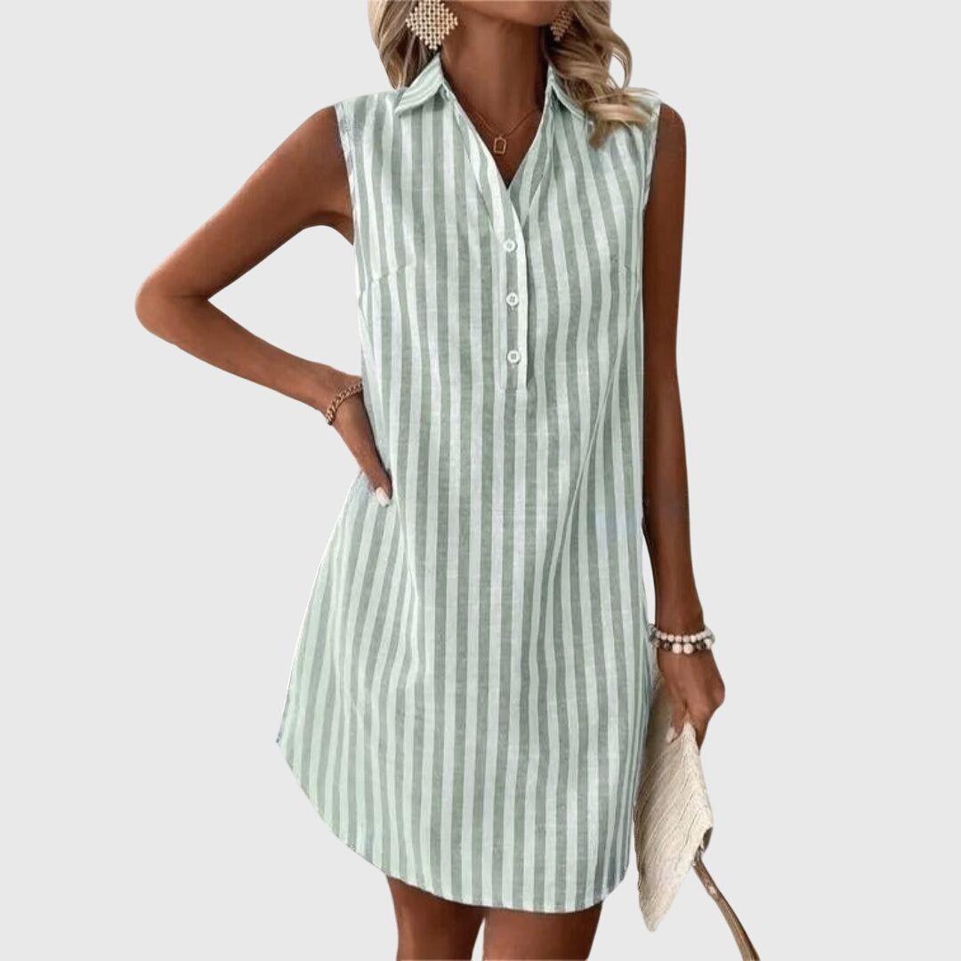 Striped Shirt Dress