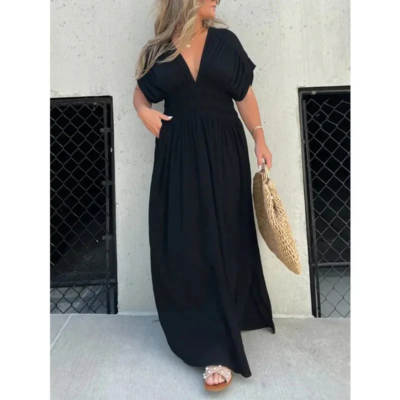  V-neck Maxi dress