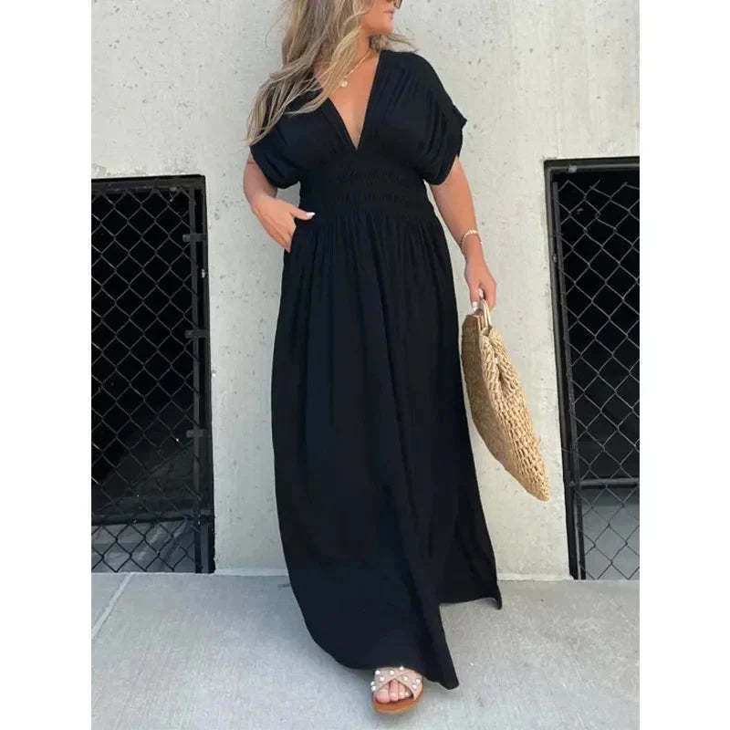  V-neck Maxi dress