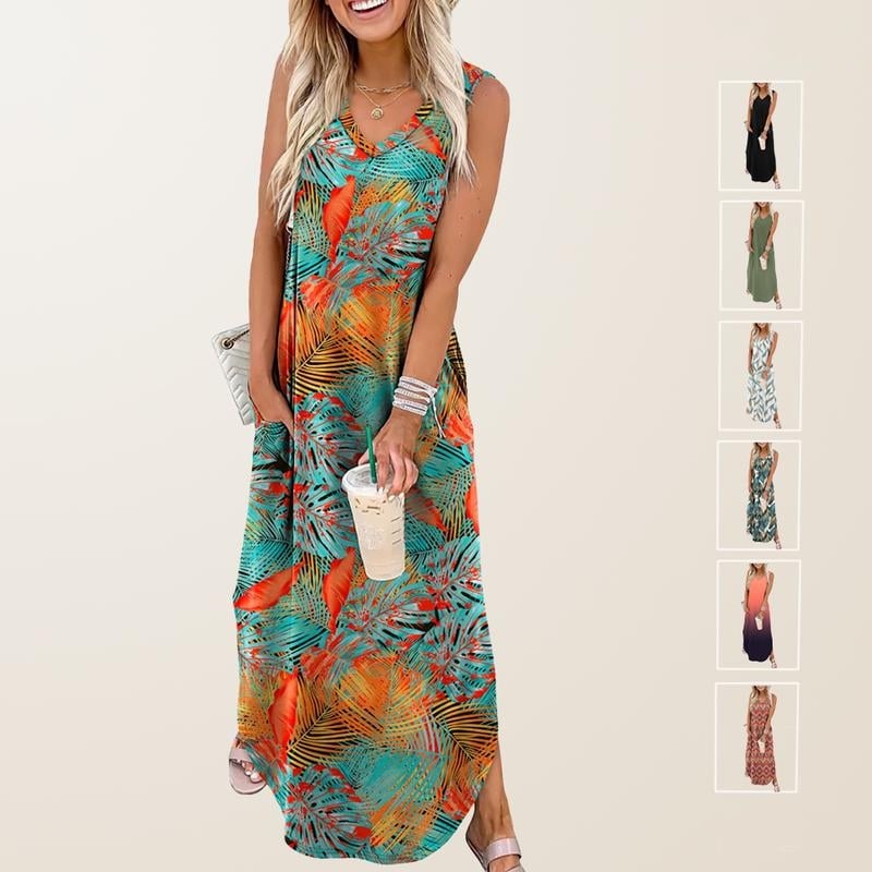 Summer Dresses Vacation Beach Sundresses 2025 with Pockets