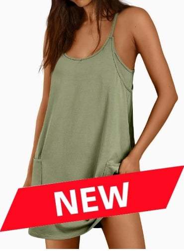 Women's Sleeveless Summer Dress with Shorts