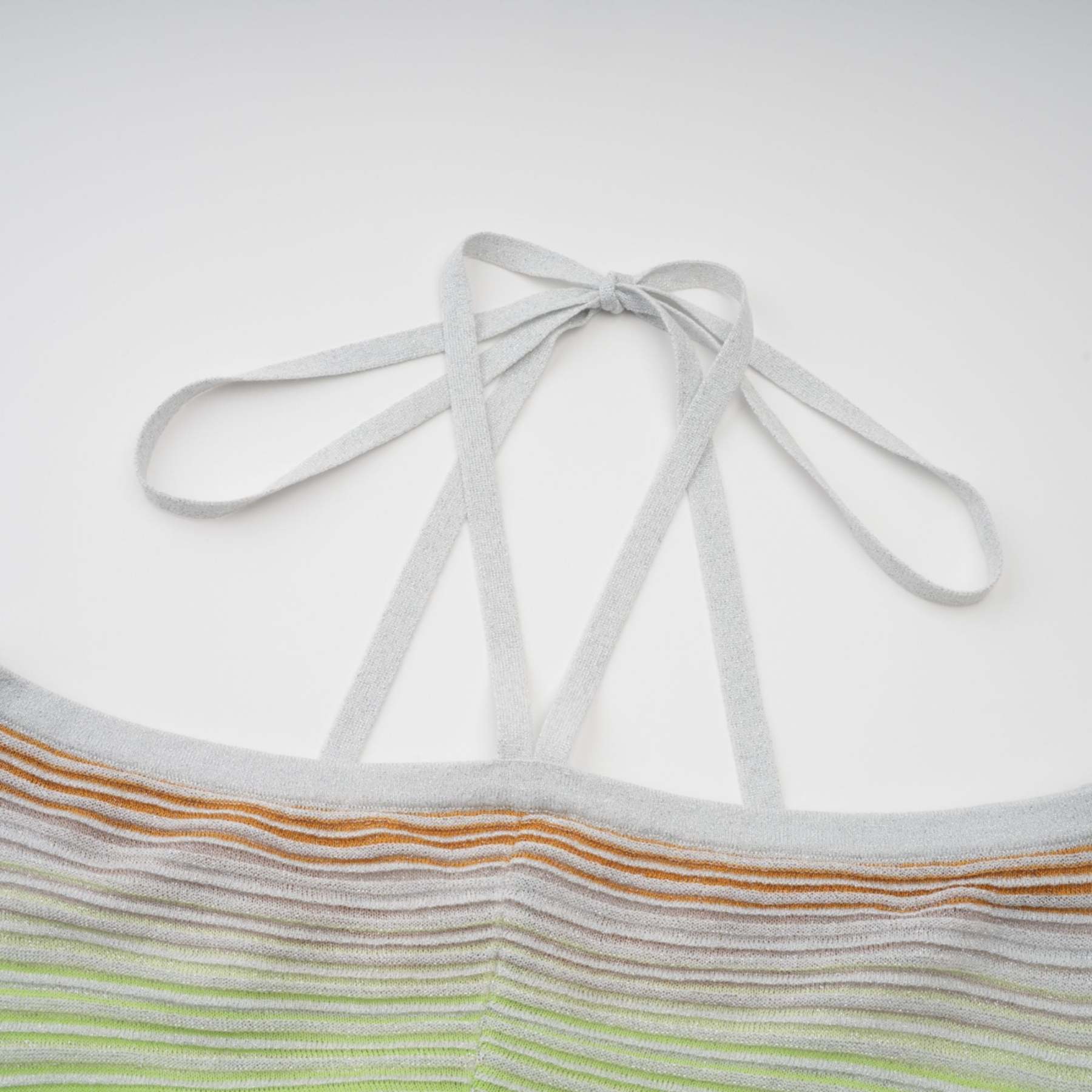 Serelith Metallic Knit Backless Maxi Dress