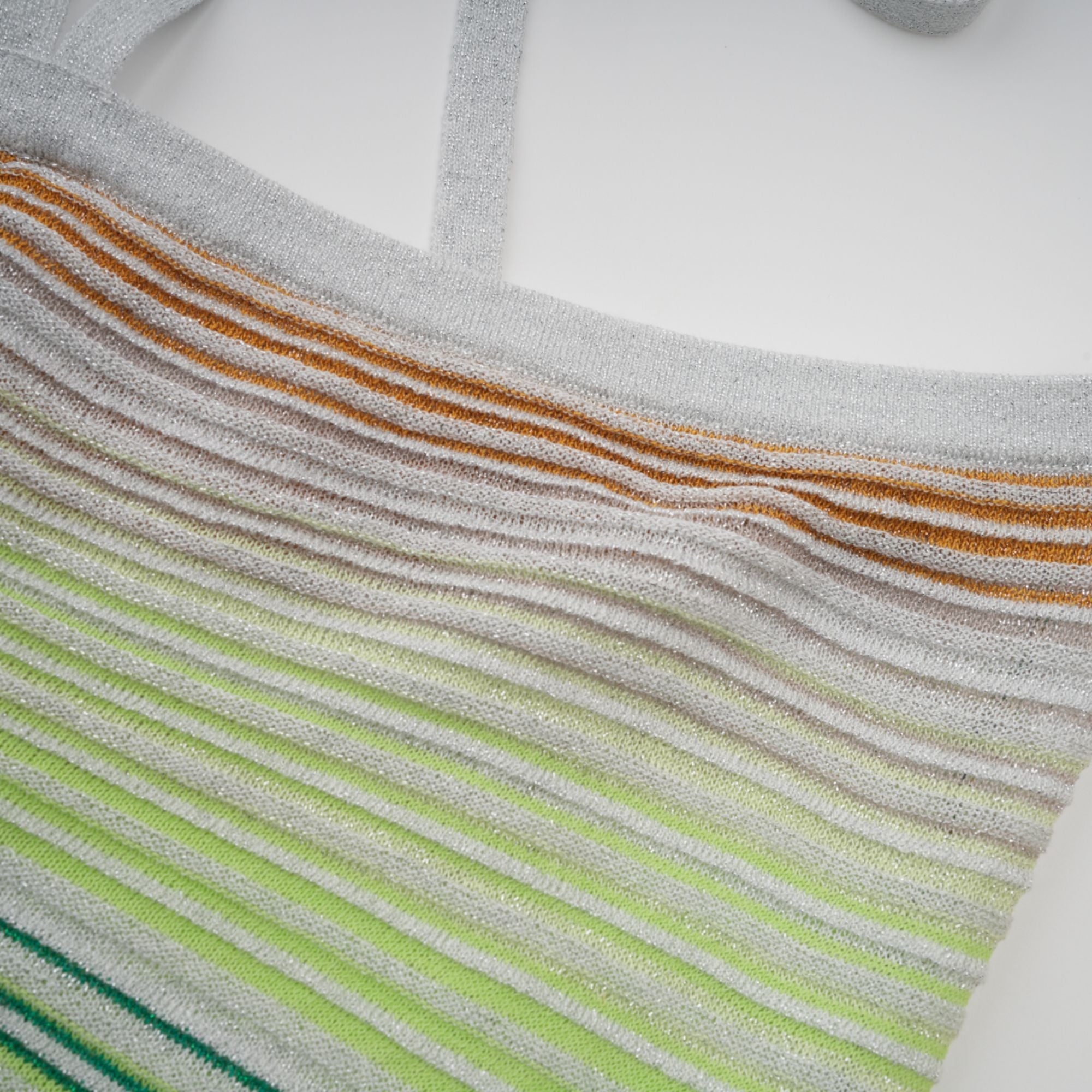 Serelith Metallic Knit Backless Maxi Dress