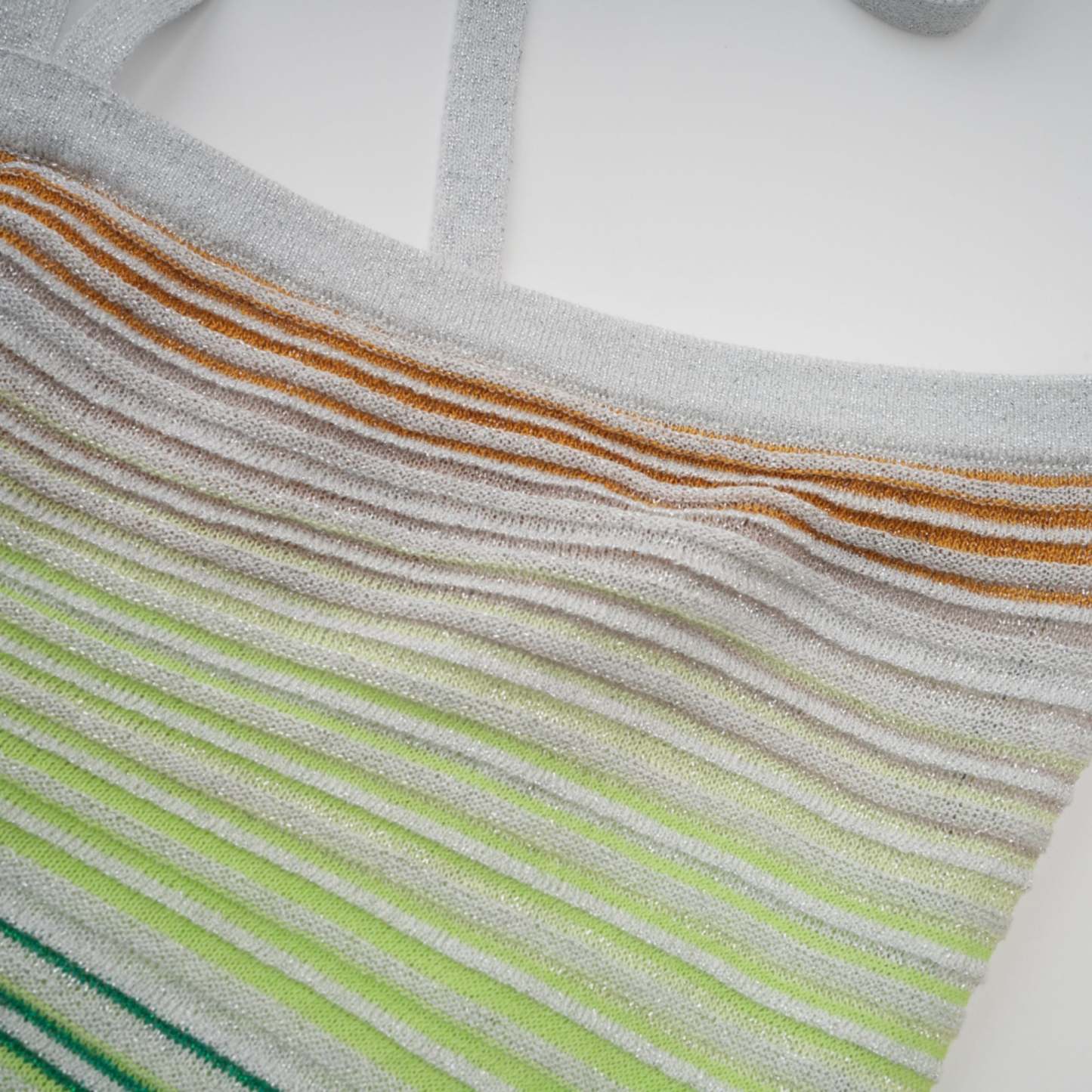 Serelith Metallic Knit Backless Maxi Dress