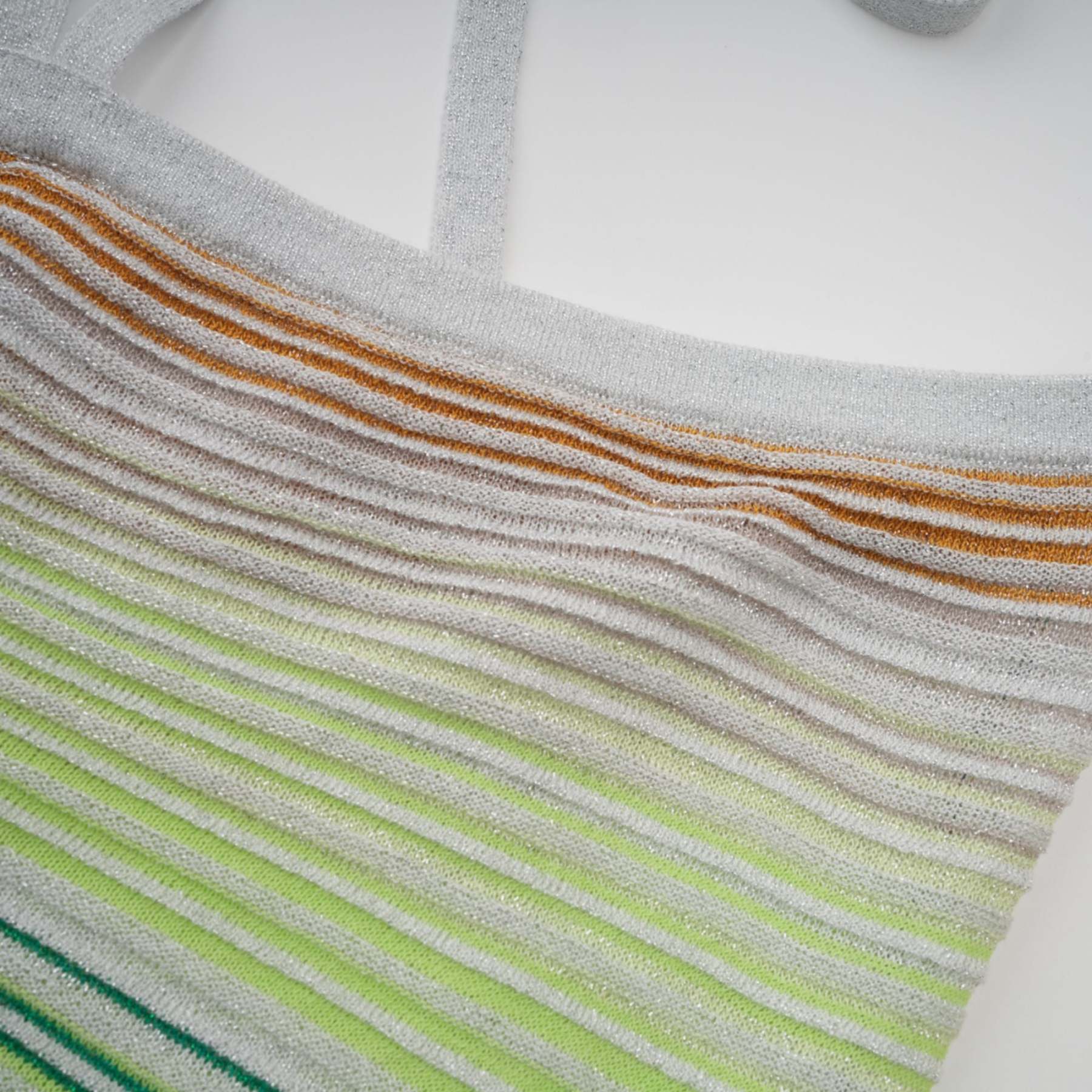 Serelith Metallic Knit Backless Maxi Dress